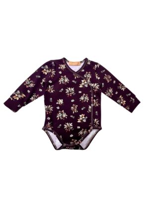 Body niemowlęce kopertowe KWIATY ŚWIĄTECZNE