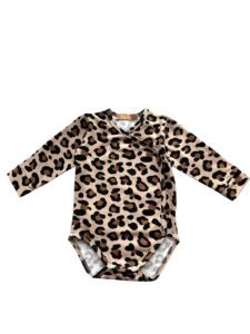 Body niemowlęce kopertowe PANTERKA