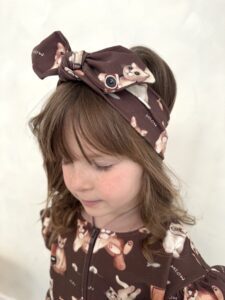 Opaska dla dziewczynki KOTKI czkolada