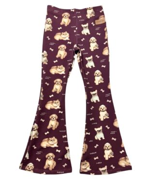 Dzwony dla dziewczynki PIESKI bordo