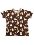 Tshirt dziecięcy KOTKI czekolada