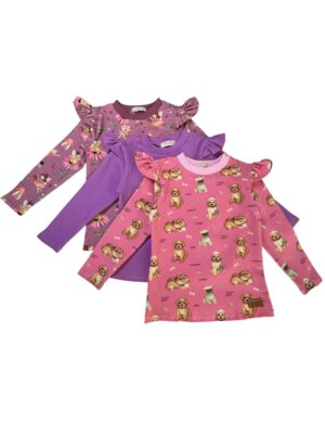 3PAK KOSZULKI falbanki ( 3 PARA -50%)