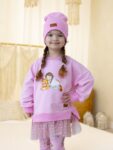 Bluza dziewczęca z TIULEM BABY PINK