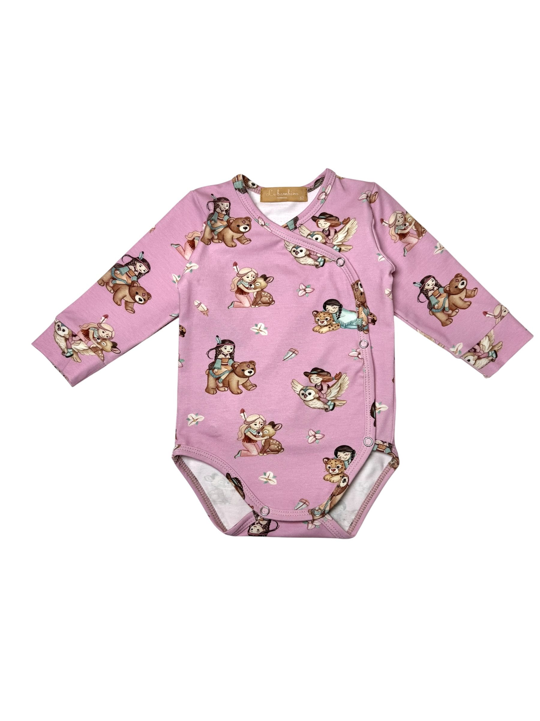 Body niemowlęce kopertowe INDIANKI