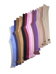 Legginsy dla dzieci z dzianiny prążkowanej