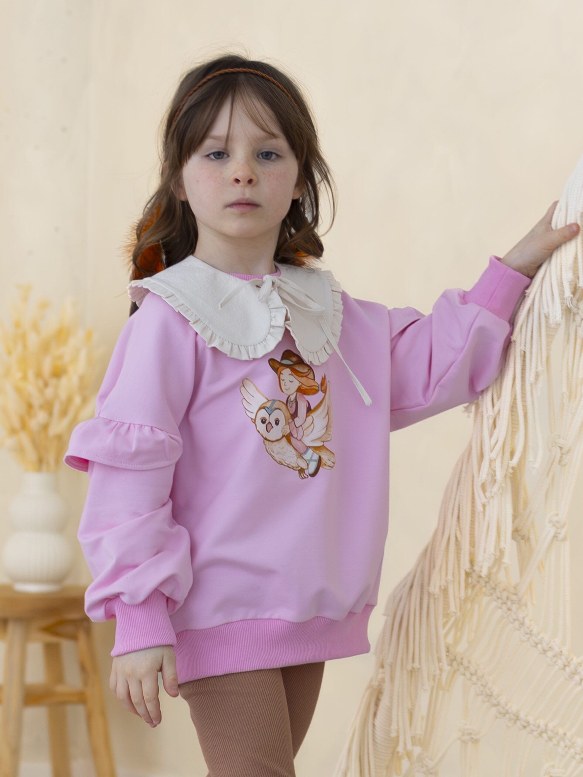 Kołnierzyk dla dziewczynki Z FALBANKAMI