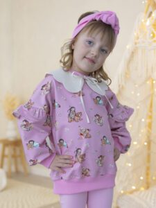 Bluza dziewczęca INDIANKI falbanki