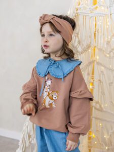 Bluza dziewczęca MOKKA falbanki