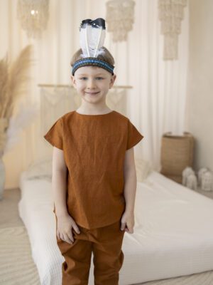 Koszulka dziecięca LEN CYNAMON