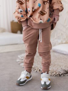 Spodnie chłopięce SLIM MOKKA