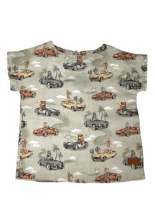 Koszulka dziecięca muślin AUTA