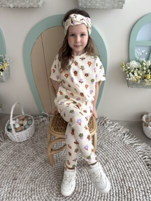 Zestaw TSHIRT z legginsami WAFFEL SPRING